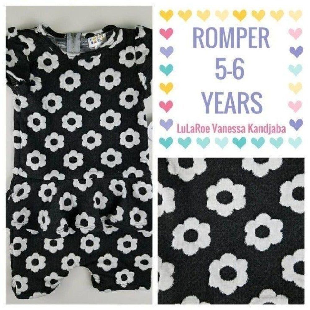 Dot Dot Smile Girls Romper 5-6 Years NWT